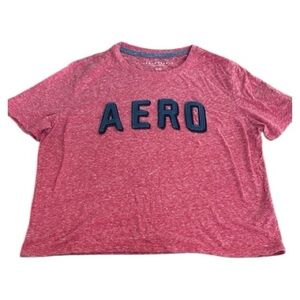 Aeropostale Heathered Pink Tee   BD2